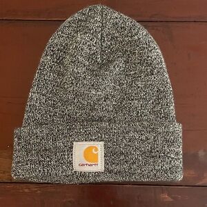 Carhartt Black and White Knit Beanie
